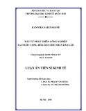 Luận án tiến sĩ Kinh tế: Đầu tư phát triển công nghiệp tại nước Cộng hòa Dân chủ Nhân dân Lào