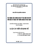 Luận án tiến sĩ Kinh tế: Tác động của chính sách tỷ giá đến thu hút vốn đầu tư trực tiếp nước ngoài ở Việt Nam