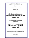 Luận án tiến sĩ Kinh tế: Bảo đảm lực lượng lao động cho các khu công nghiệp tỉnh Bắc Ninh đến năm 2025