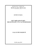 Luận án tiến sĩ Kinh tế: Phát triển kinh tế biển theo hướng bền vững tại tỉnh Bình Định