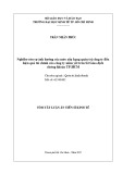 Tóm tắt Luận án tiến sĩ Kinh tế: Nghiên cứu ảnh hưởng của mức xếp hạng quản trị công ty đối với hiệu quả tài chính của công ty niêm yết trên SGDCK TP.HCM