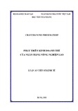 Luận án tiến sĩ Kinh tế: Phát triển kinh doanh thẻ của Ngân hàng Nông Nghiệp Lào