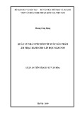 Luận án tiến sĩ Quản lý văn hóa: Quản lý nhà nước đối với xuất bản phẩm âm nhạc dành cho cấp học mầm non