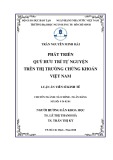 Luận án tiến sĩ Kinh tế: Phát triển quỹ hưu trí tự nguyện trên thị trường chứng khoáng Việt Nam