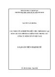 Luận án tiến sĩ Kinh tế: Các nhân tố ảnh hưởng đến việc trình bày lại BCTC sau kiểm toán trong các công ty niêm yết ở Việt Nam