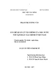 Luận án tiến sĩ Kinh tế: Cơ chế quản lý tài chính của Nhà nước với Tập đoàn Tài chính ở Việt Nam