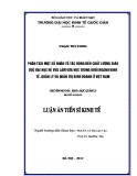 Luận án tiến sĩ Kinh tế: Phân tích một số nhân tố tác động đến chất lượng giáo dục đại học hệ vừa làm vừa học trong khối ngành Kinh tế, Quản lý và Quản trị kinh doanh ở Việt Nam