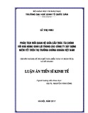 Luận án tiến sĩ Kinh tế: Phân tích mối quan hệ giữa cấu trúc tài chính với khả năng sinh lợi trong các công ty xây dựng niêm yết trên thị trường chứng khoán Việt Nam