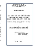 Luận án tiến sĩ Kinh tế: Ảnh hưởng của cổ phần hóa đến hiệu quả tài chính của các doanh nghiệp nhà nước Việt Nam