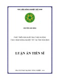 Luận án tiến sĩ Kinh tế: Phát triển sản xuất rau theo hướng thực hành nông nghiệp tốt tại tỉnh Hòa Bình