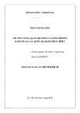 Tóm tắt Luận án tiến sĩ Kinh tế: Chi tiêu công, quản trị công và tăng trưởng kinh tế tại các quốc gia đang phát triển