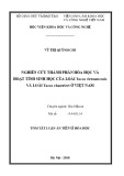 Tóm tắt Luận án Tiến sĩ Hóa học: Nghiên cứu thành phần hóa học và hoạt tính sinh học của loài Tacca vietnamensis và loài Tacca chantrieri ở Việt Nam