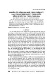 Nghiên cứu động học quá trình phân hủy 2,4,6 -Triclophenol (TCP) trong nước bằng hệ xúc tác Fe(III) -TAML/H2O2