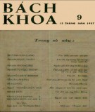 Tạp chí Bách Khoa - Số 09: Phần 1