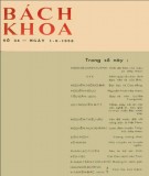 Tạp chí Bách Khoa - Số 34: Phần 1