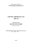 Chương trình đào tạo Tiến sĩ chuyên ngành Kinh tế công nghiệp - Trường Đại học Bách khoa Hà Nội