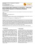 Some English stress mistakes and solutions - A phonetic experimental Research on Vietnamese Students