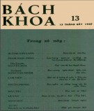 Tạp chí Bách Khoa - Số 13: Phần 2