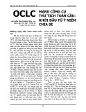 OCLC mạng công cụ thư tịch toàn cầu: khởi đầu từ ý niệm chia sẻ