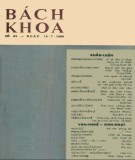 Tạp chí Bách Khoa - Số 85: Phần 1