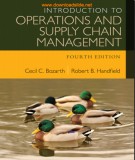 Supply chain operations management - Introduction (Fourth edition): Part 1