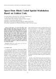 Space-Time Block Coded Spatial Modulation based on Golden code