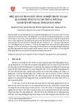 Hiệu quả sử dụng đất nông nghiệp trước và sau quá trình tích tụ và tập trung đất đai tại huyện Bố Trạch, tỉnh Quảng Bình