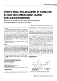 Effect of operational parameters on degradation of janus green b from aqueous solution using ZnO/ZHC/AC composite