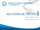 Bài giảng Đại cương hệ tiêu hóa