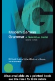 Practical guide modern German grammar (Second edition)
