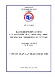 Tóm tắt Luận văn thạc sĩ Luật học: Bảo vệ thông tin cá nhân của người tiêu dùng trong hoạt động thương mại theo pháp luật Việt Nam