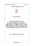 Luận án tiến sĩ Công cộng: Nguyên nhân tử vong do một số bệnh tim mạch và biện pháp cải thiện chất lượng thống kê tử vong tại trạm y tế xã ở tỉnh Bắc Ninh và Hà Nam