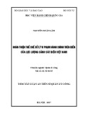 Tóm tắt Luận án tiến sĩ Quản lý công: Hoàn thiện thể chế xử lý vi phạm hành chính trên biển của lực lượng Cảnh sát biển Việt Nam