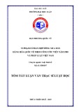 Tóm tắt Luận văn thạc sĩ Luật học: Vi phạm cơ bản hợp đồng mua bán hàng hóa quốc tế theo Công ước Viên năm 1980 và pháp luật Việt Nam