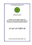 Luận án tiến sĩ: Nghiên cứu đặc điểm gây bệnh của nấm Isaria javanica (Friederichs & Bally) Samson & Hywel-Jones ký sinh sâu khoang ở Nghệ An