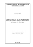 Luận án tiến sĩ Kỹ thuật: Nghiên cứu động lực học dọc liên hợp máy kéo bốn bánh và rơ mooc một trục khi vận chuyển gỗ trên đường lâm nghiệp