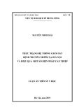 Luận án tiến sĩ Y học: Thực trạng hệ thống giám sát bệnh truyền nhiễm tại Hà Nội và hiệu quả một số biện pháp can thiệp