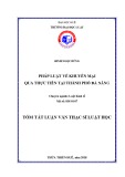 Tóm tắt Luận văn thạc sĩ Luật học: Pháp luật về khuyến mại qua thực tiễn tại Thành phố Đà Nẵng