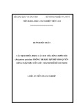 Luận án tiến sĩ Lâm nghiệp: Xác định trữ lượng các bon của rừng Đước đôi (Rhizophora apiculata Blume) trồng tại Khu Dự trữ sinh quyển rừng ngập mặn Cần Giờ - Thành phố Hồ Chí Minh