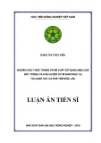 Luận án tiến sĩ: Nghiên cứu thực trạng và đề xuất sử dụng hiệu quả đất trồng cà phê huyện Cư M’gar phục vụ tái canh cây cà phê tỉnh Đắk Lắk