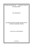 Tóm tắt Luận án tiến sĩ Kinh tế: Phát triển thị trường trái phiếu Chính phủ Việt Nam trong bối cảnh hội nhập tài chính