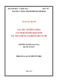 Tóm tắt Luận án tiến sĩ Y học: Các yếu tố tiên lượng tân sinh nguyên bào nuôi sau thai trứng tại Bệnh viện Từ Dũ