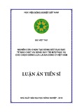 Luận án tiến sĩ Nông nghiệp: Nghiên cứu chọn tạo dòng bất dục đực tế bào chất và dòng duy trì mới phục vụ cho chọn giống lúa lai ba dòng ở Việt Nam