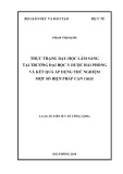 Luận án tiến sĩ Y tế công cộng: Thực trạng dạy học lâm sàng tại trường đại học y dược hải phòng và kết quả áp dụng thử nghiệm một số biện pháp can thiệp