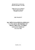 Tóm tắt Luận án tiến sĩ Nông nghiệp: Đặc điểm ngoại hình, đa hình gen và ứng dụng chỉ thị phân tử trong chọn lọc cải thiện năng suất sinh sản của gà Nòi