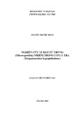 Luận án tiến sĩ Thủy sản: Nghiên cứu vi bào tử trùng (Microsporidia) nhiễm trong cơ cá tra (Pangasianodon hypophthalmus)