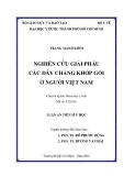 Tóm tắt Luận án tiến sĩ Y học: Nghiên cứu giải phẫu các dây chằng khớp gối ở người Việt Nam