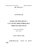 Luận án tiến sĩ Y học: Nghiên cứu nồng độ TNF- α và Il-6 huyết tương ở bệnh nhân thận nhân tạo chu kỳ