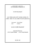 Luận án tiến sĩ Lịch sử: Quá trình giải quyết khủng hoảng tài chính - kinh tế của Chính phủ Mỹ (2008-2014)