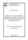 Tóm tắt Luận văn thạc sĩ Kế toán: Nghiên cứu các nhân tố ảnh hưởng đến hiệu quả tài chính của các công ty niêm yết trên thị trường chứng khoán Thành phố Hồ Chí Minh